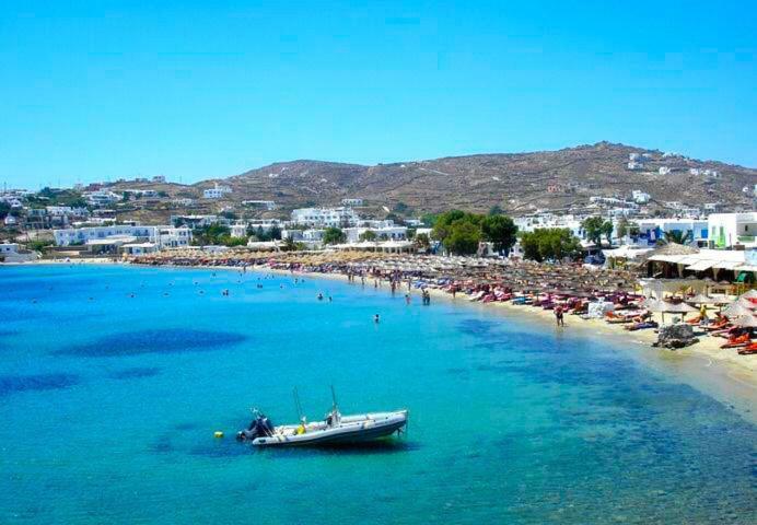 Magical Ornos! Beach House!Beach 1' Walk-Mykonos Town 2Km エクステリア 写真
