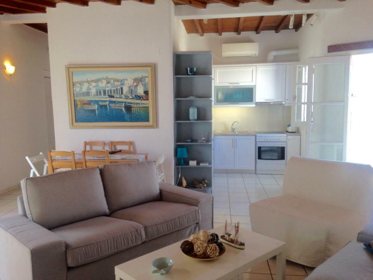 Magical Ornos! Beach House!Beach 1' Walk-Mykonos Town 2Km エクステリア 写真